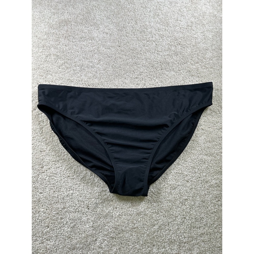 decree Swimwear Women's Black 1X Nylon Spandex Bikini Bottom